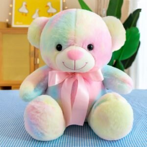 Lavara Soft Toy Rainbow Pink Colour Teddy Bear 30 cm - 30 cm