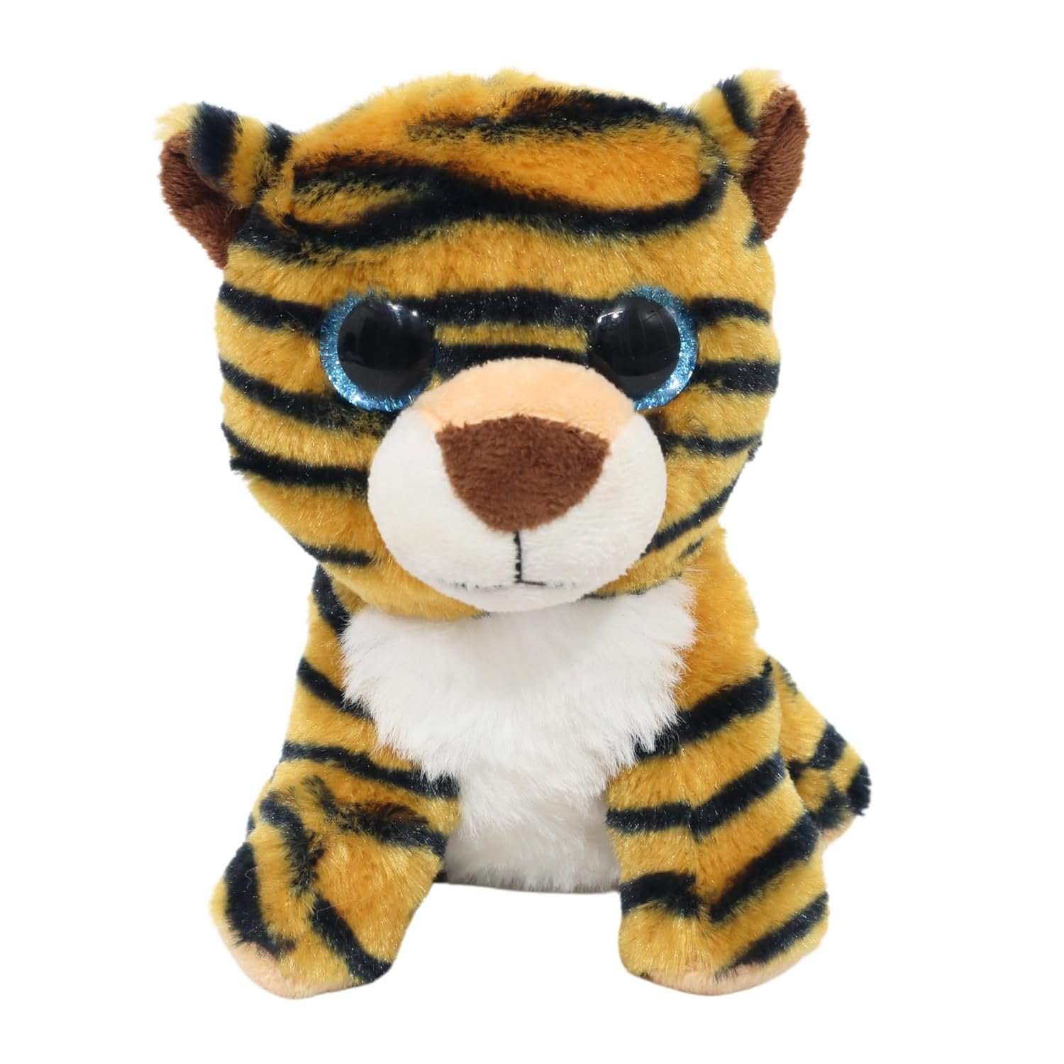 Lavara Little Tiger Plush – Soft & Cuddly Stuffed Animal with Sparkly Eyes - 22CM - 22 cm